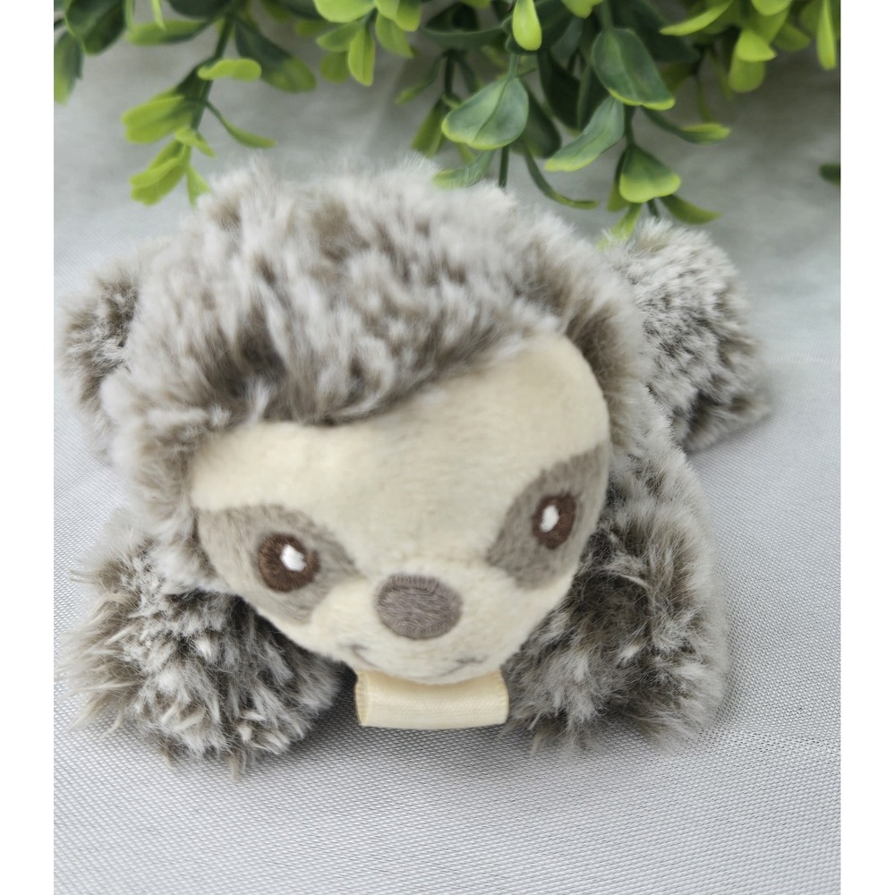 Raz Buddy Baby Sloth Plush, Pacifier Holder, Cream/ Brown, No Pacifier, Lovey